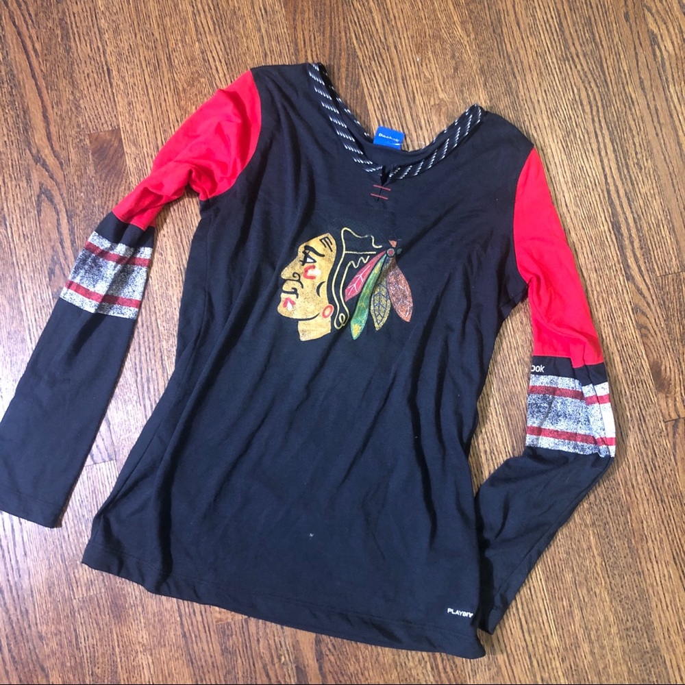 Chicago Blackhawks Long Sleeved Shirt